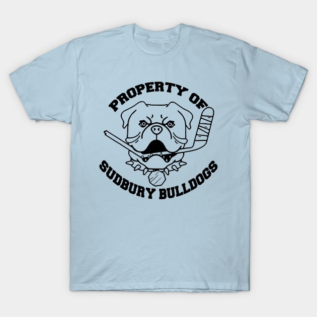 Sudbury Blueberry Bulldogs (outline) T-Shirt by BradyRain